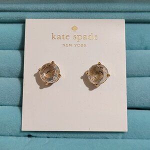 Clear Kate Spade Gumdrop Earrings